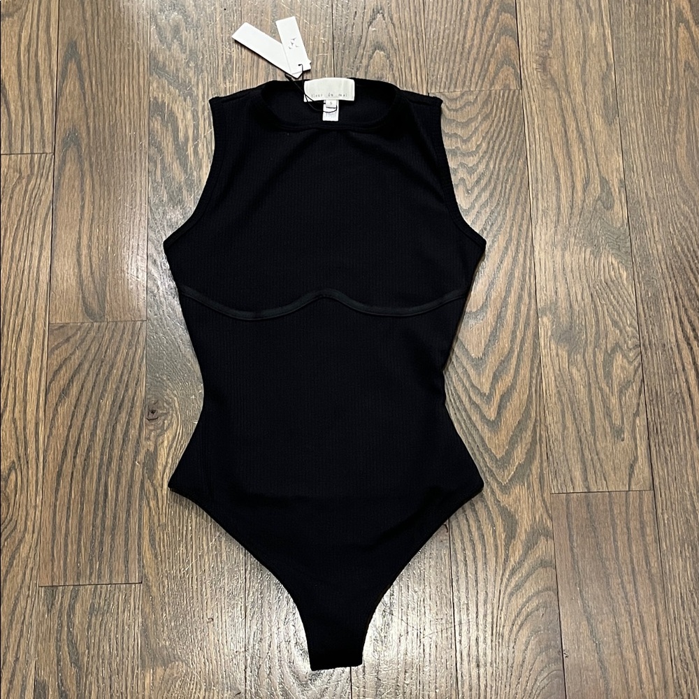 Fleur du mal ribbed bodysuit NWT